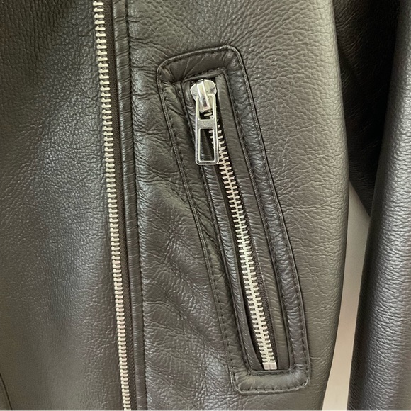 ZARA Kids Faux Shearling Biker Jacket - Picture 11 of 14